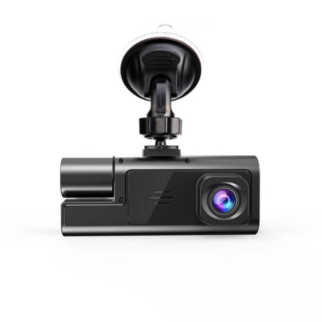 Car Dash Cam Front/Rear/Inside Dual Lens Video Recorder
