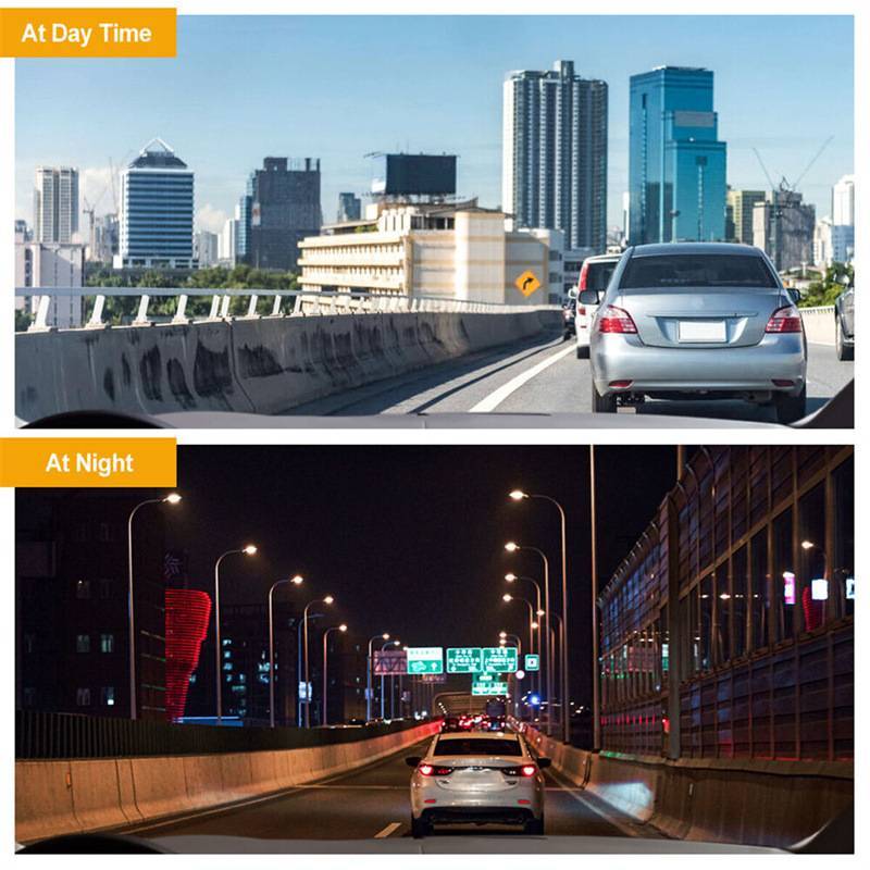 Car Dash Cam Front/Rear/Inside Dual Lens Video Recorder