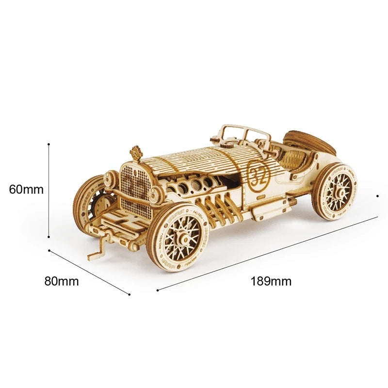 3D Wooden Puzzle Racing Car