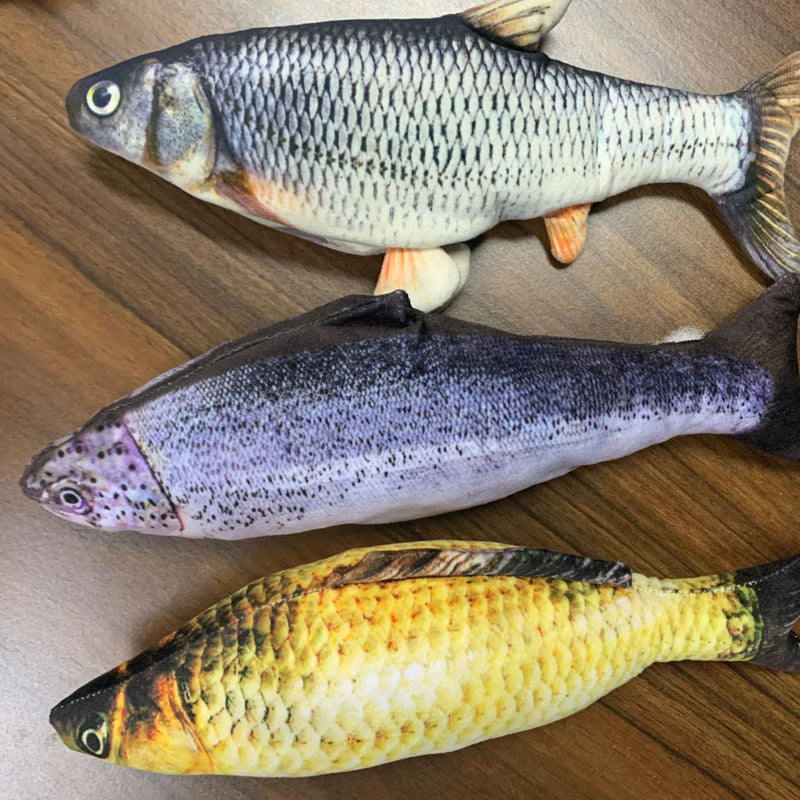 Electric Jumping Fish Simulation Fish Toy- Without Cat Nip Version