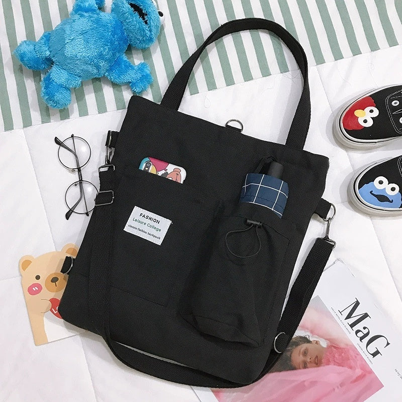 Harajuku Canvas Students Handbag Shoulder Bag Backpack
