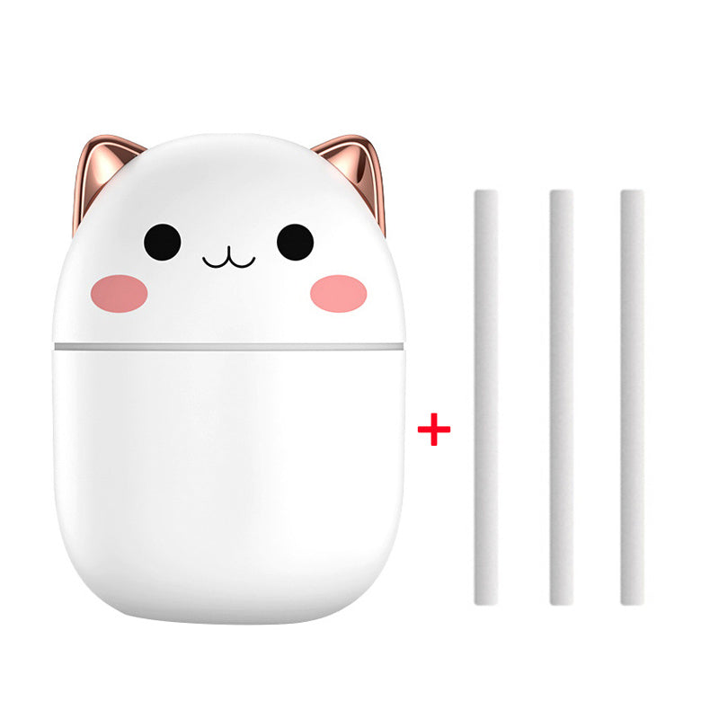 Cute Cat Ultra-Silent Air Humidifier/Purifier/Aromatherapy With Led Cool Mist Spray
