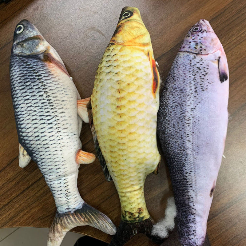 Electric Jumping Fish Simulation Fish Toy- Without Cat Nip Version