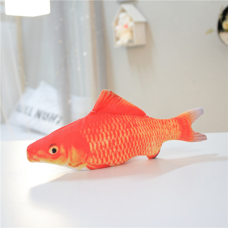 Electric Jumping Fish Simulation Fish Toy- Without Cat Nip Version