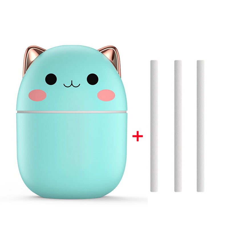 Cute Cat Ultra-Silent Air Humidifier/Purifier/Aromatherapy With Led Cool Mist Spray