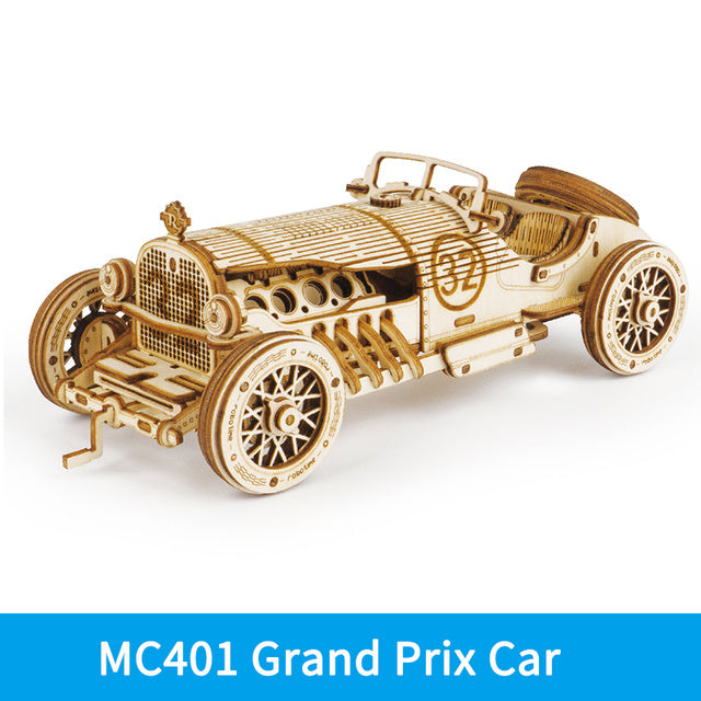 3D Wooden Puzzle Racing Car
