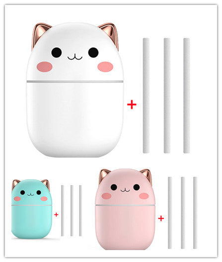 Cute Cat Ultra-Silent Air Humidifier/Purifier/Aromatherapy With Led Cool Mist Spray