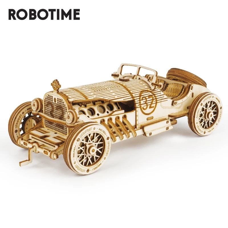 3D Wooden Puzzle Racing Car