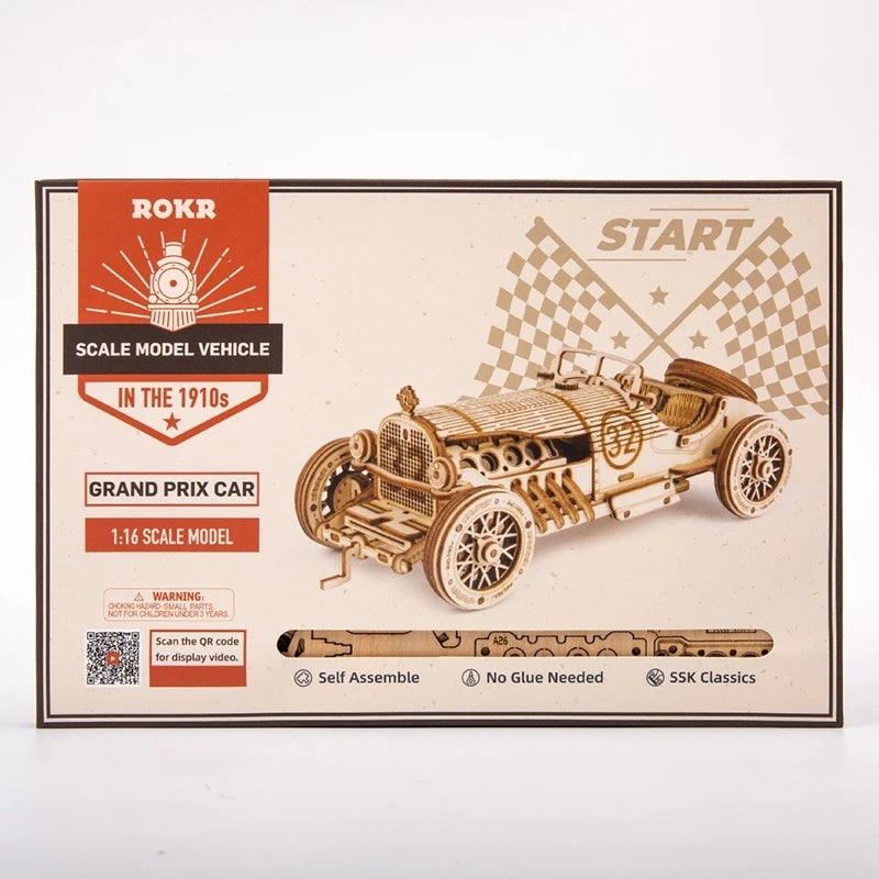 3D Wooden Puzzle Racing Car