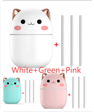 Cute Cat Ultra-Silent Air Humidifier/Purifier/Aromatherapy With Led Cool Mist Spray