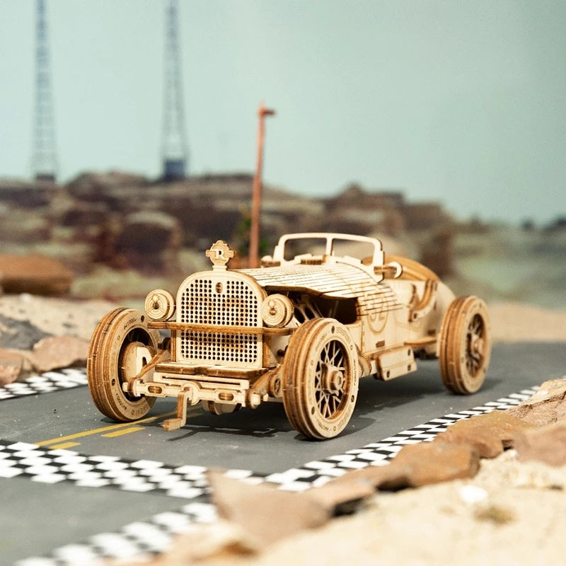 3D Wooden Puzzle Racing Car