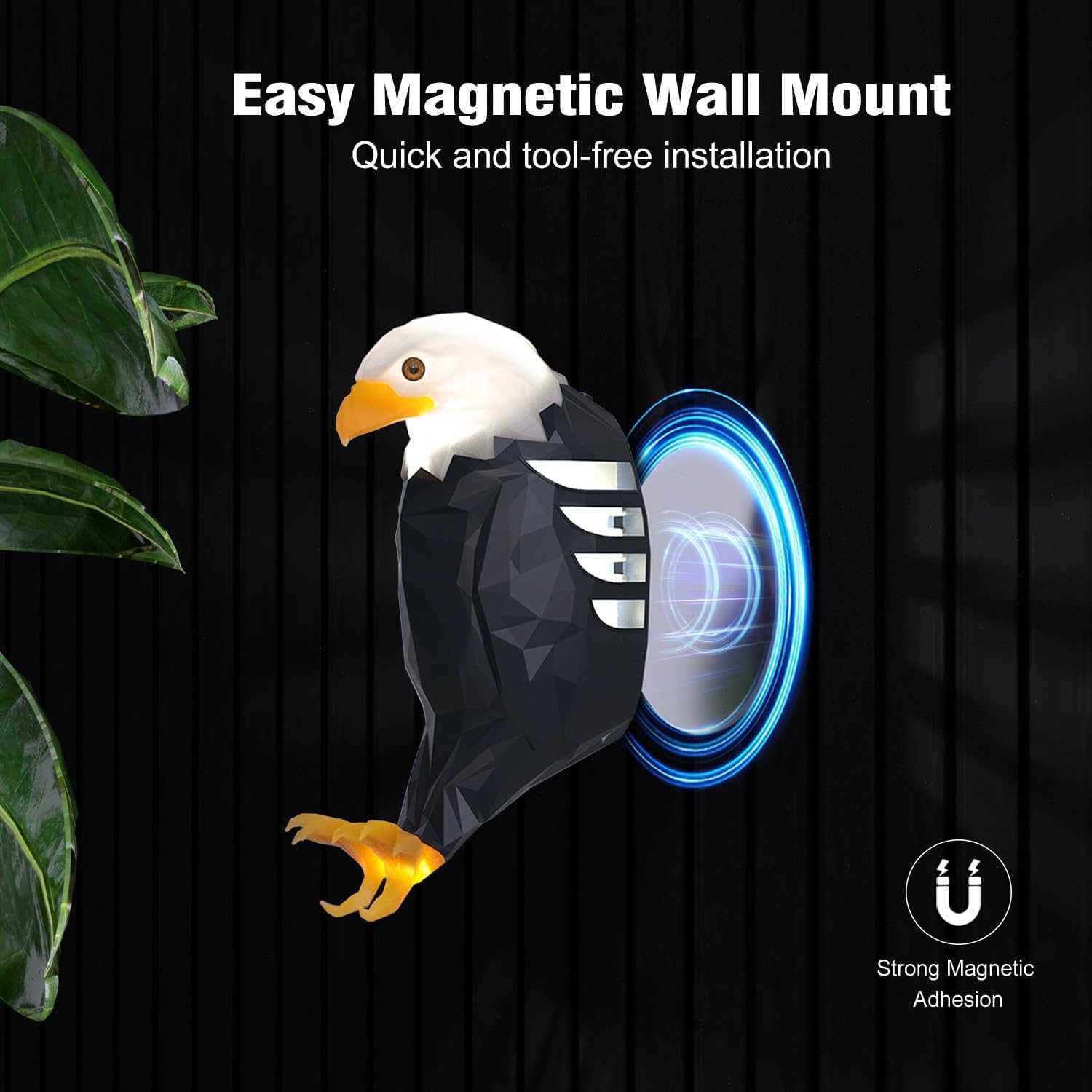 American Bald Eagle Wall Light With Remote Control