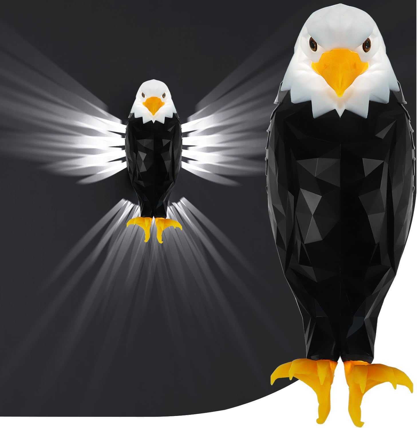 American Bald Eagle Wall Light With Remote Control